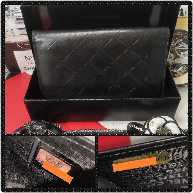 CHANEL(シャネル)のron様専用シャネル マトラッセ ロゴ 長財布 二つ折り 超美品　【鑑定済】 レディースのファッション小物(ポーチ)の商品写真