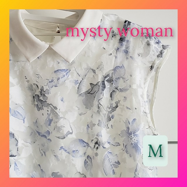 mysty woman(ミスティウーマン)の★売り尽くし★mysty woman♡花柄レースノースリーブブラウス レディースのトップス(シャツ/ブラウス(半袖/袖なし))の商品写真