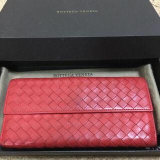 ボッテガヴェネタ(Bottega Veneta)の【カミユミ様専用】ボッテガ・ヴェネタ イントレチャート、レッド系(財布)