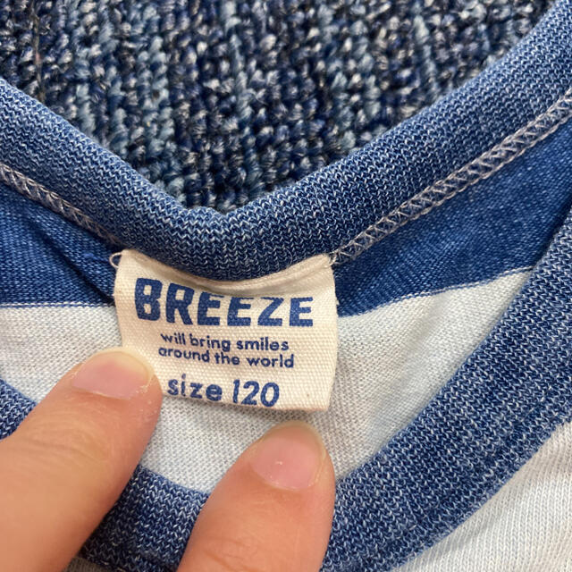 BREEZE(ブリーズ)のBREEZE ワンピース ボーダー 120cm キッズ/ベビー/マタニティのキッズ服女の子用(90cm~)(ワンピース)の商品写真