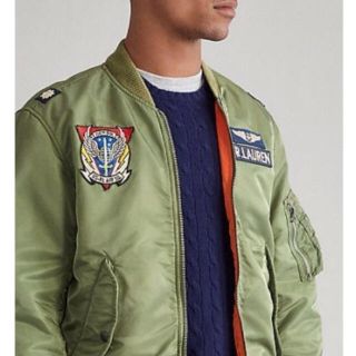 ポロラルフローレン(POLO RALPH LAUREN)の新品*ポロラルフローレン*ツイル ボンバー ジャケット*L*(フライトジャケット)