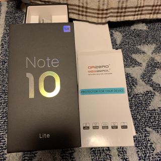 アンドロイド(ANDROID)のXiaomi mi note10 lite（White）64GB SIMフリー(スマートフォン本体)