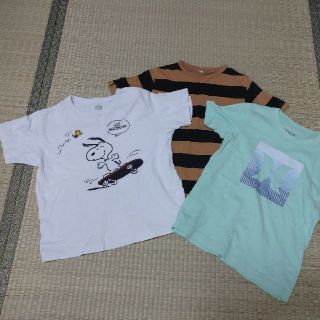 スヌーピー(SNOOPY)のスヌーピー他Tシャツ三枚セット 120センチ(Tシャツ/カットソー)