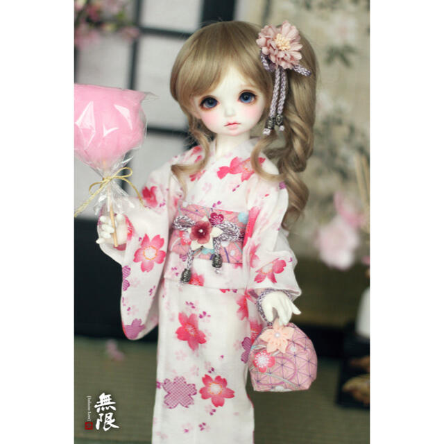 1/4 bjd ドール用　浴衣　女の子