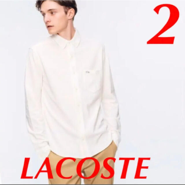 【美品】LACOSTE / リネンコットンウォッシュシャツ