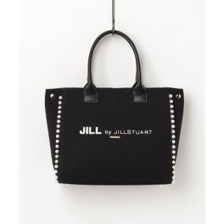 ジルバイジルスチュアート(JILL by JILLSTUART)のJILL ジル　パールライントートバッグ　ブラック(トートバッグ)