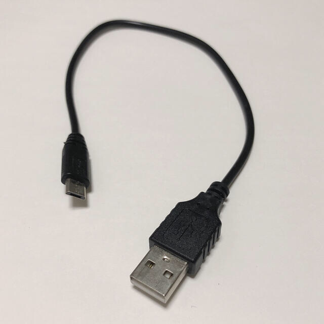 USBケーブル　USB-microUSB ケーブル長21cm スマホ/家電/カメラのスマホ/家電/カメラ その他(その他)の商品写真