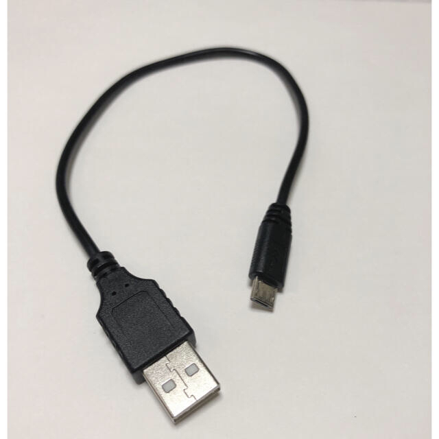 USBケーブル　USB-microUSB ケーブル長21cm スマホ/家電/カメラのスマホ/家電/カメラ その他(その他)の商品写真