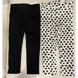 エイチアンドエム(H&M)の新品タグ付☆H&M レギンスパンツ2本/babygapユニクロプティマイン(パンツ/スパッツ)