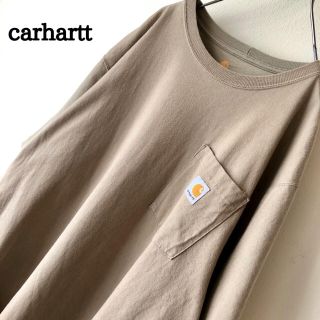 カーハート(carhartt)の【雰囲気抜群】 古着 carhartt ワンポイントロゴ ポケット Tシャツ(Tシャツ/カットソー(半袖/袖なし))