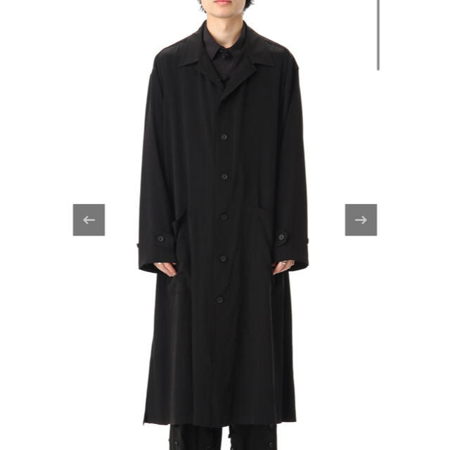 Yohji Yamamoto(ヨウジヤマモト)のヨウジヤマモト　タキシードシャツカラーコート メンズのトップス(シャツ)の商品写真