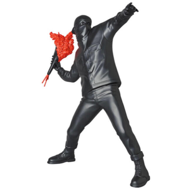 新品 BANKSY FLOWER BOMBER BLACK GESSO Ver