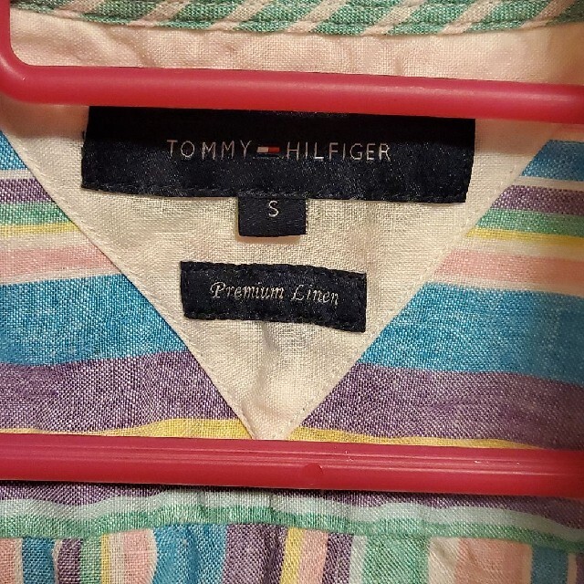 TOMMY HILFIGER(トミーヒルフィガー)のトミーヒルフィガー　半袖　ストライプ　シャツ メンズのトップス(シャツ)の商品写真