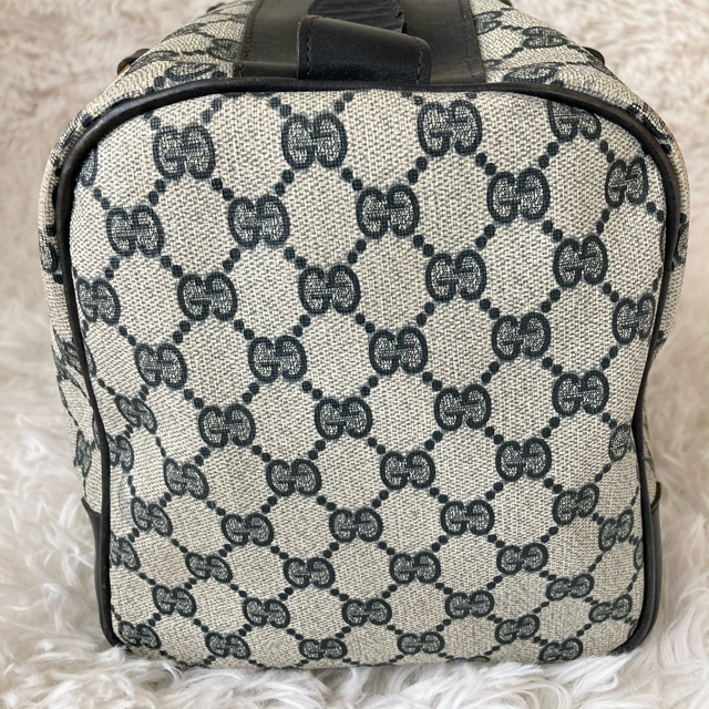 GUCCI レザー PVC GG ミニボストン ハンドバッグ GUCCI レザー PVC GG ミニボストン ハンドバッグ