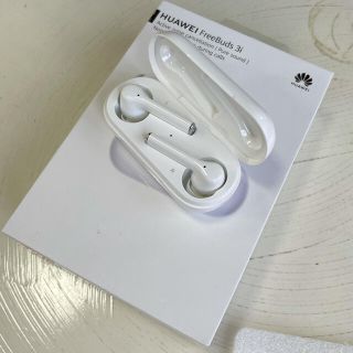 ファーウェイ(HUAWEI)のHUAWEI FreeBuds 3i ワイヤレスイヤホン ホワイト 美品(ヘッドフォン/イヤフォン)