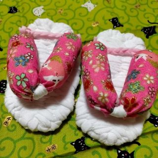 みっちゃん様専用　ハンドメイド   ベビーぞうり  一升餅用(下駄/草履)