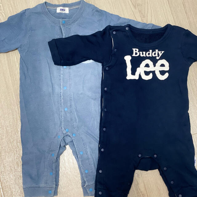 Buddy Lee(バディーリー)のEDWIN・Lee ロンパース　カバーオール　セット キッズ/ベビー/マタニティのベビー服(~85cm)(ロンパース)の商品写真