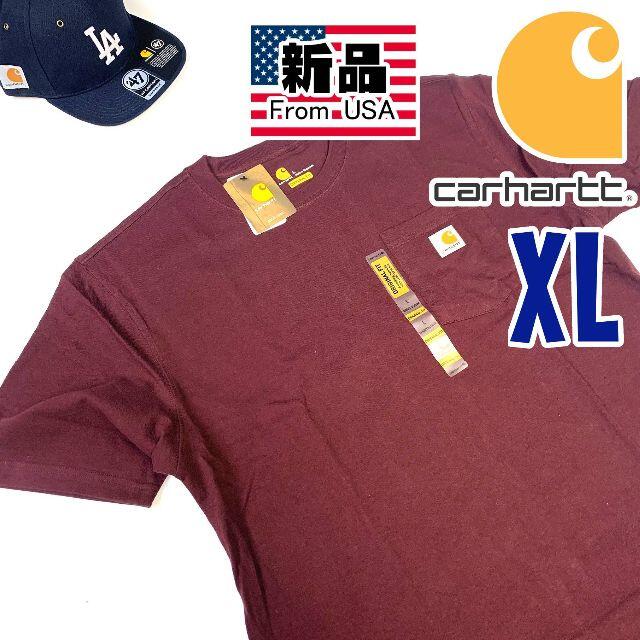 carhartt(カーハート)の新品 Carhartt カーハート K87ポケット付き Tシャツ ポート XL メンズのトップス(Tシャツ/カットソー(半袖/袖なし))の商品写真