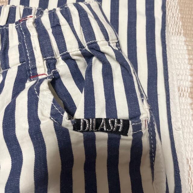 DILASH(ディラッシュ)の値下げ♡DILASH 140サイズ ストライプパンツ キッズ/ベビー/マタニティのキッズ服女の子用(90cm~)(パンツ/スパッツ)の商品写真