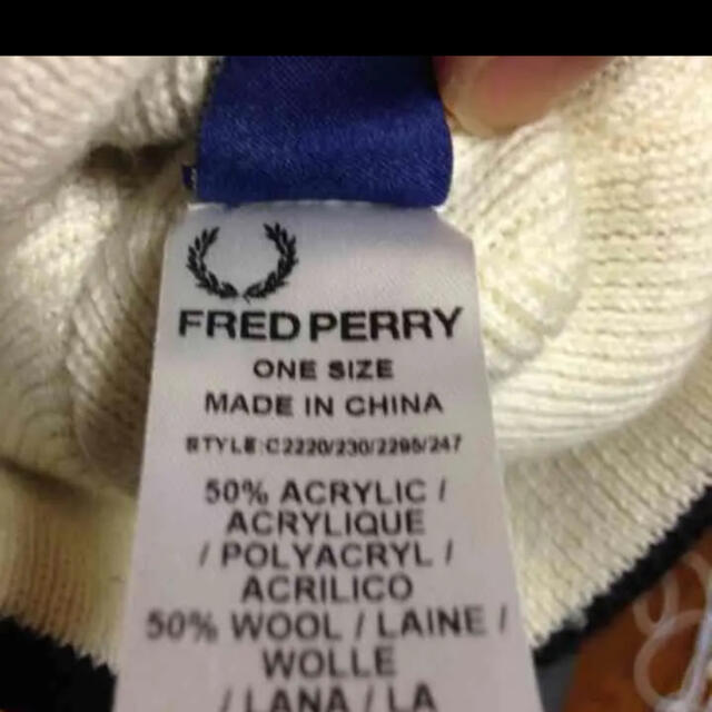 送料込❗️fred perry フレッドペリー ビーニー ニットキャップ