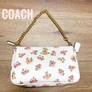 コーチ(COACH)の今日限定価格【新品　未使用】COACH コーチ　レディース　花柄　ポーチ　袋付き(ポーチ)