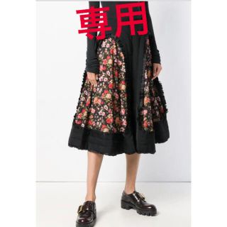 コムデギャルソン(COMME des GARCONS)のコムデギャルソン 花柄 COMMEdesGARÇONS(ひざ丈スカート)