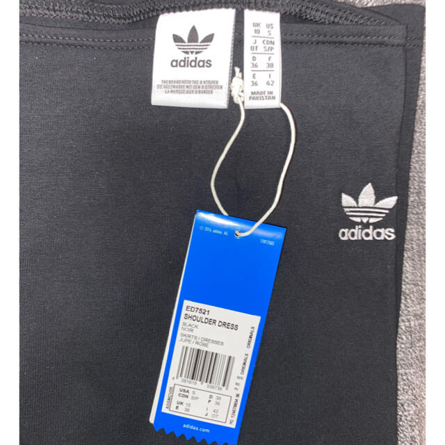 adidas(アディダス)のadidas originals オフショルタイトミニワンピ レディースのワンピース(ミニワンピース)の商品写真