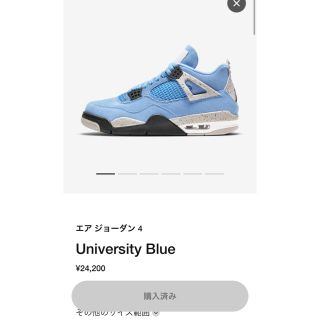 ナイキ(NIKE)の　Air Jordan 4 University Blue 26.5cm(スニーカー)