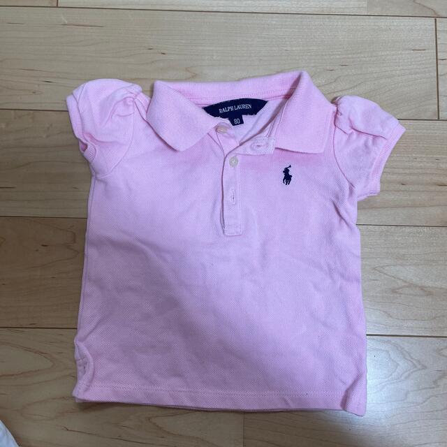 Ralph Lauren(ラルフローレン)のラルフローレン　ポロシャツ　ピンク キッズ/ベビー/マタニティのベビー服(~85cm)(シャツ/カットソー)の商品写真