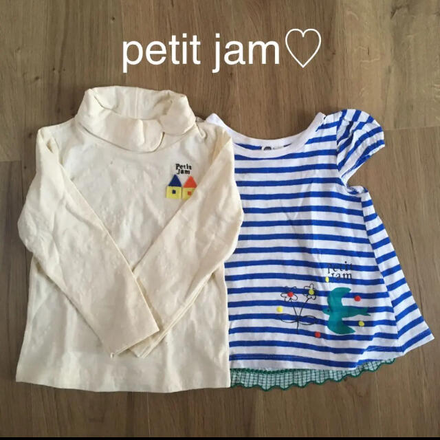 Petit jam(プチジャム)の【ロンＴおまけ】100cm女の子まとめ売り キッズ/ベビー/マタニティのキッズ服女の子用(90cm~)(Tシャツ/カットソー)の商品写真