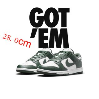 ナイキ(NIKE)の28.0cm NIKE DUNK LOW "TEAM GREEN"(スニーカー)