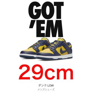 ナイキ(NIKE)の送料込み 29cm NIKE DUNK LOW MICHIGAN(スニーカー)