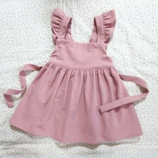 らら様専用☆フリルエプロンワンピース☆80size(ワンピース)