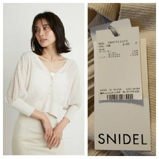 スナイデル(SNIDEL)の🍀新品🍀✨snidel✨シアーボリューム2wayニットトップス(アンサンブル)