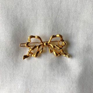 フラワー(flower)の୨୧ Vintage rétro gold ribbon hairclip(ヘアピン)