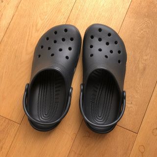 クロックス(crocs)のクロックス　黒　21㎝　試着のみ(サンダル)