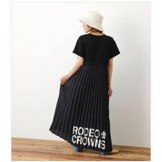 ロデオクラウンズワイドボウル(RODEO CROWNS WIDE BOWL)のmama様専用♡1日までロデオ　バックプリーツマキシワンピース(ロングワンピース/マキシワンピース)