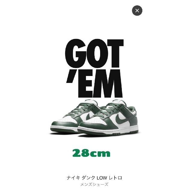 NIKE DUNK Low Varsity Green