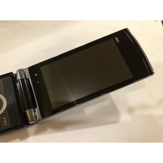 京セラ(キョウセラ)のau 京セラ　K011 KY001 ブラック　中古品③ スマホ/家電/カメラのスマートフォン/携帯電話(携帯電話本体)の商品写真