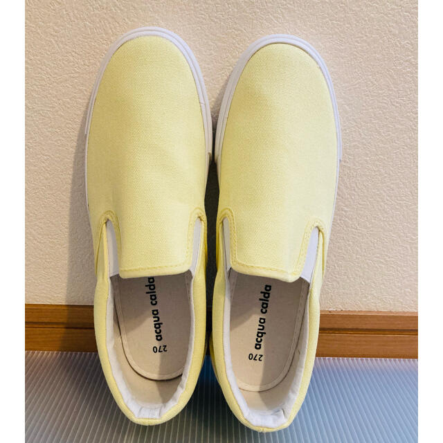 1月7日迄値下げ❗️スリッポン　レモン イエロー メンズの靴/シューズ(スニーカー)の商品写真