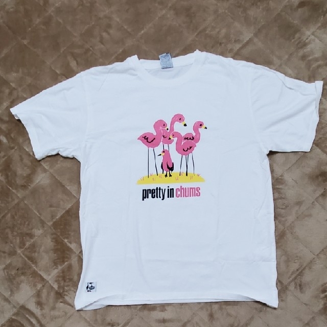 新品　SALE CHUMS Flamingo Tシャツ white xl