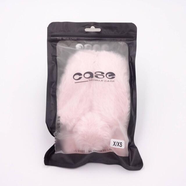 【最終処分セール】ラビット　うさ耳　スマホケース　iPhone　X　XS　ピンク スマホ/家電/カメラのスマホアクセサリー(iPhoneケース)の商品写真