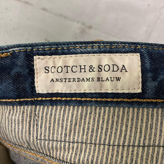 SCOTCH & SODA(スコッチアンドソーダ)のSCOTCH＆SODA ダメージ加工テーパードデニム！パキスタン製！ メンズのパンツ(デニム/ジーンズ)の商品写真