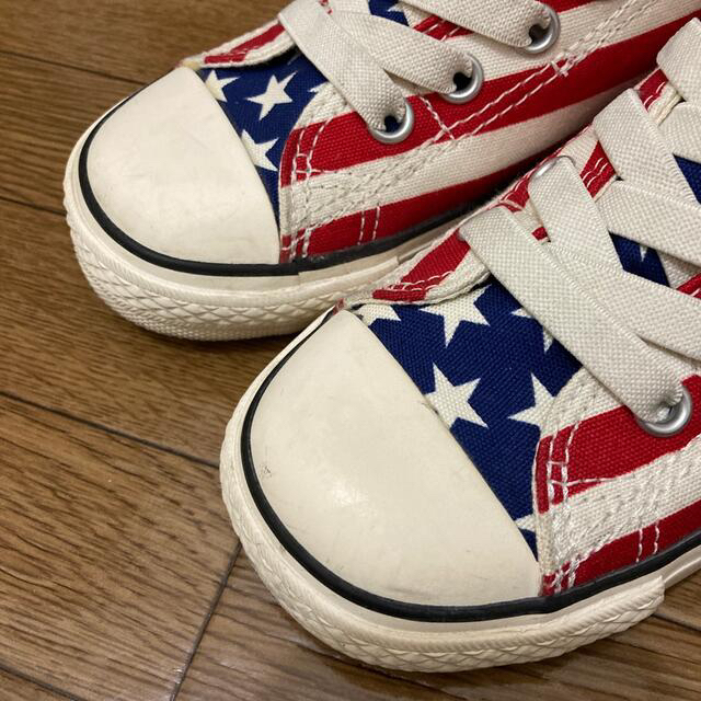 CONVERSE(コンバース)のキッズ　コンバース　19cm 星条旗柄 キッズ/ベビー/マタニティのキッズ靴/シューズ(15cm~)(スニーカー)の商品写真