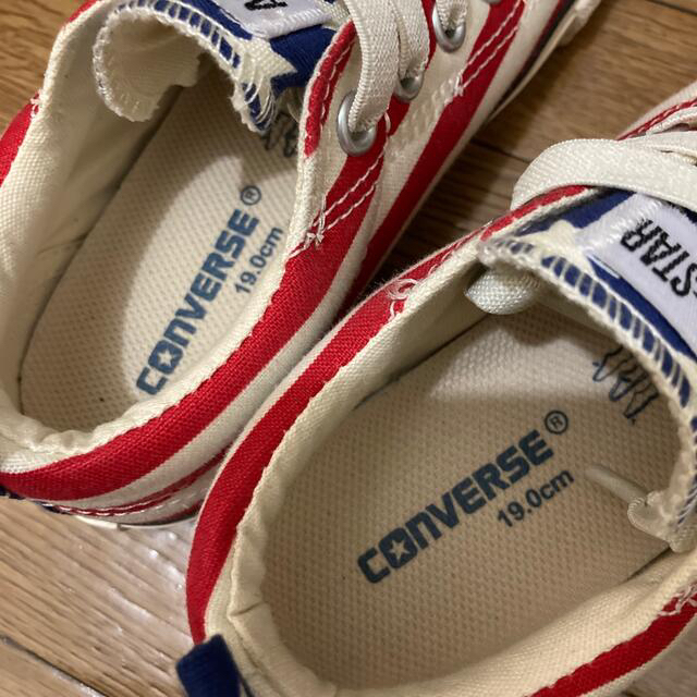 CONVERSE(コンバース)のキッズ　コンバース　19cm 星条旗柄 キッズ/ベビー/マタニティのキッズ靴/シューズ(15cm~)(スニーカー)の商品写真