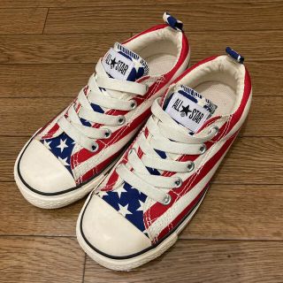 コンバース(CONVERSE)のキッズ　コンバース　19cm 星条旗柄(スニーカー)