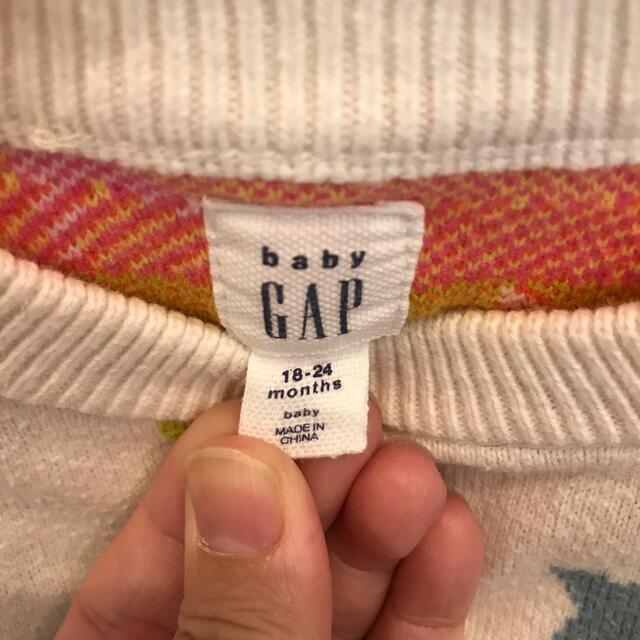 GAP(ギャップ)のGAP ワンピース　コットン100% 星柄　90 キッズ/ベビー/マタニティのキッズ服女の子用(90cm~)(ワンピース)の商品写真