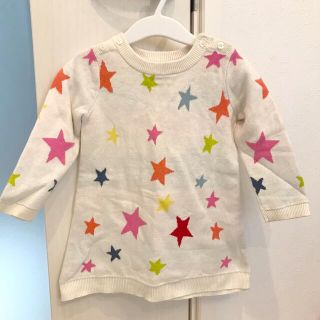 ギャップ(GAP)のGAP ワンピース　コットン100% 星柄　90(ワンピース)