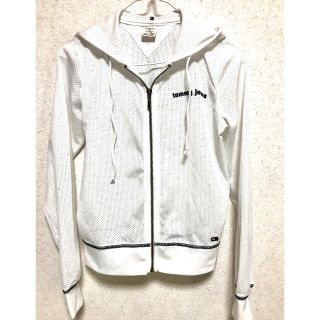 トミーヒルフィガー(TOMMY HILFIGER)のトミー　ジーンズ　メッシュ　パーカー　XS(パーカー)