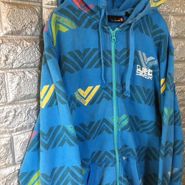 QUIKSILVER(クイックシルバー)のクイックシルバー Quiksilver ジップパーカー 総柄 スウェットパーカー メンズのトップス(パーカー)の商品写真